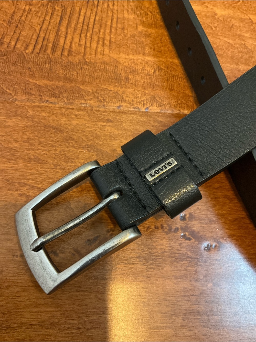 Kids Levi’s Belt with Brushed Metal Buckle M